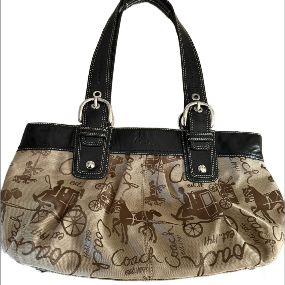 Coach shoulder Signature Tote Bag
